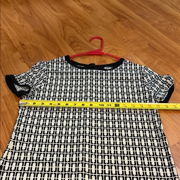 Anne Klein Black and cream Patterned Top - Picture 3 of 6